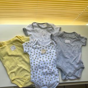 4pc Burt’s Bees onesies